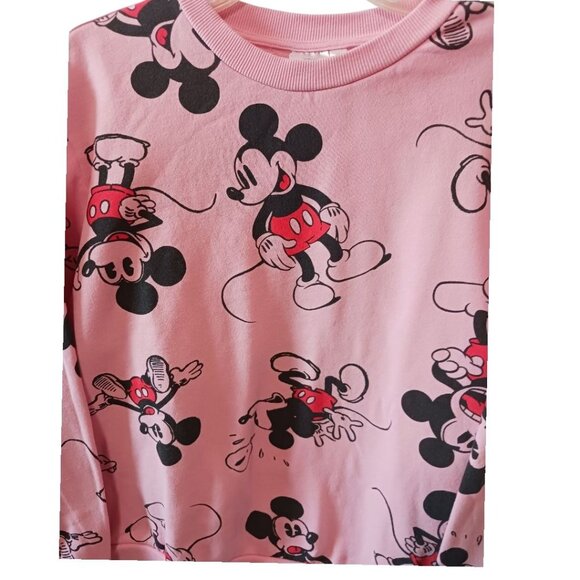 Disney 100 Pink Mickey Mouse Sweatshirt Pink/blk/redMedium - Picture 10 of 12